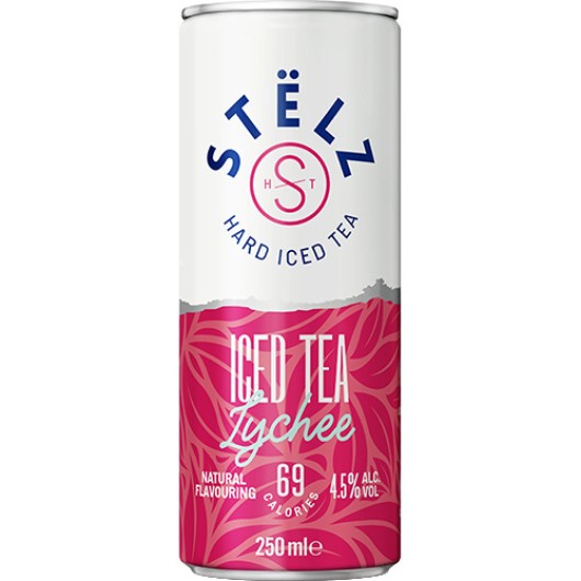Stëlz Hard Iced Tea Lychee (blik) 12 x 25cl
